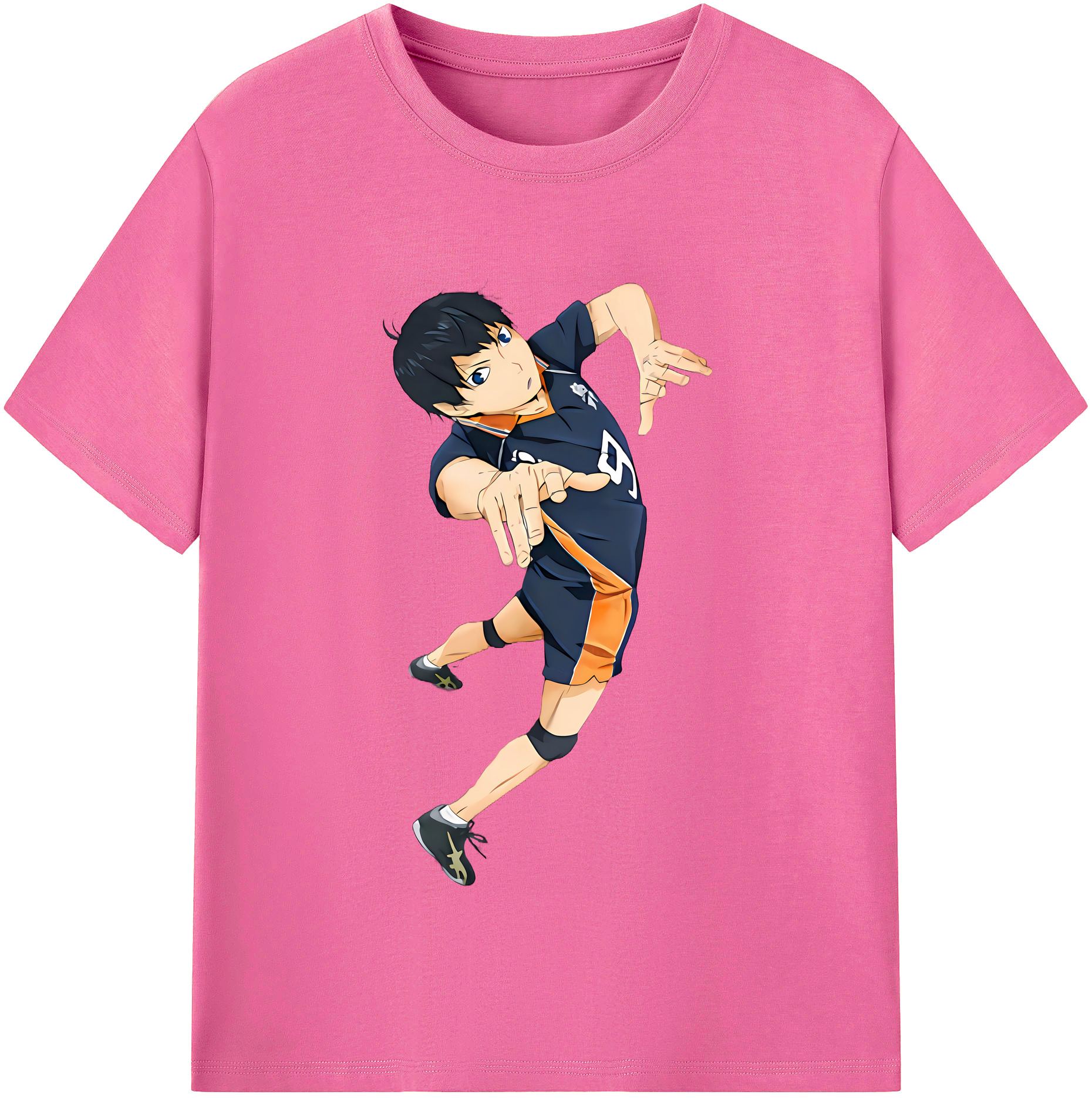 （画像用） ハイキュー!! Haikyu!! レディースカジュアルプリントTシャツ（綿100％）
